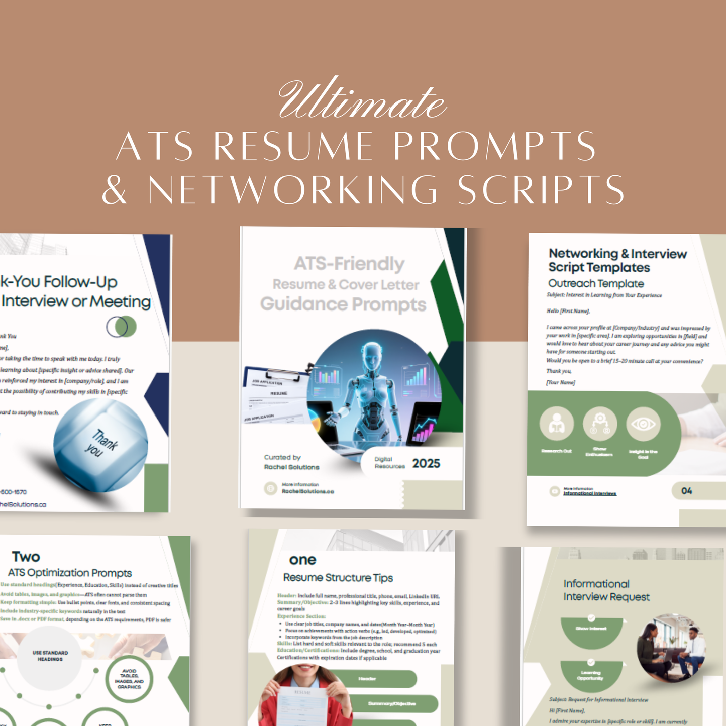 ATS-Friendly Resume & Networking Template Pack