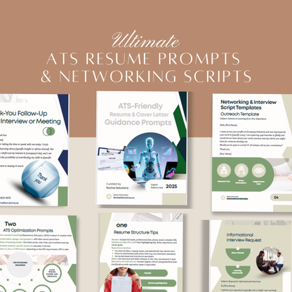 ATS-Friendly Resume & Networking Template Pack